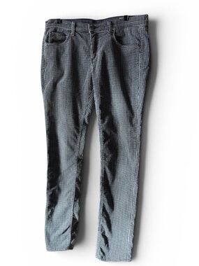 Rag & Bone Slim Houndstooth Skinny Jeans - Black & White